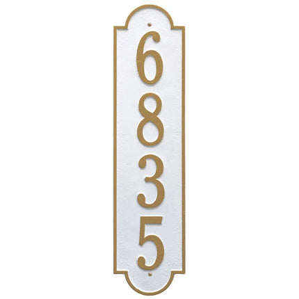 Personalized Vertical Large Address Plaque - 1 Line