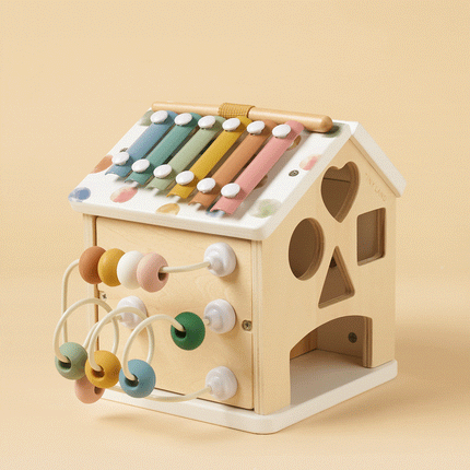 Tiny Land Cottage Activity Cube - Morandi
