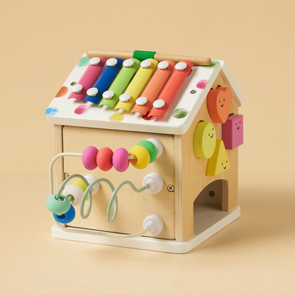 Tiny Land Cottage Activity Cube - Rainbow