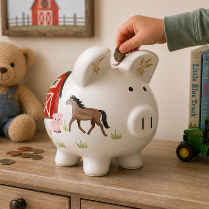Barnyard Large Piggy Bank