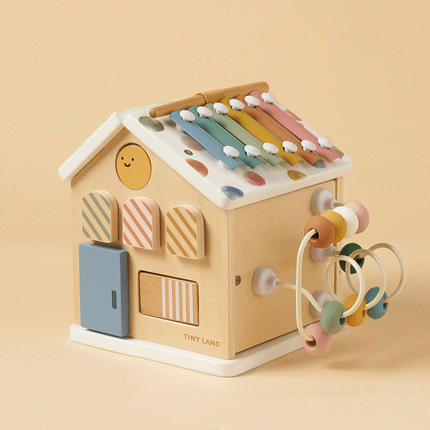 Tiny Land Cottage Activity Cube - Morandi