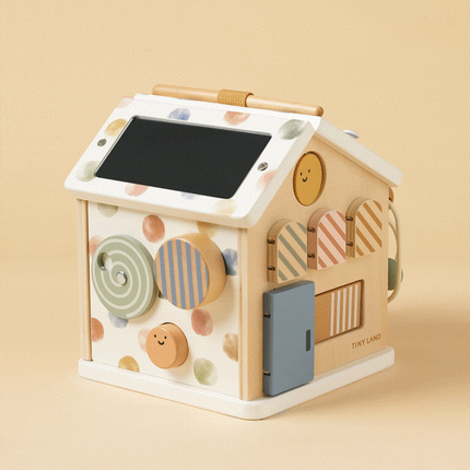 Tiny Land Cottage Activity Cube - Morandi