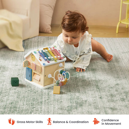 Tiny Land Cottage Activity Cube - Morandi