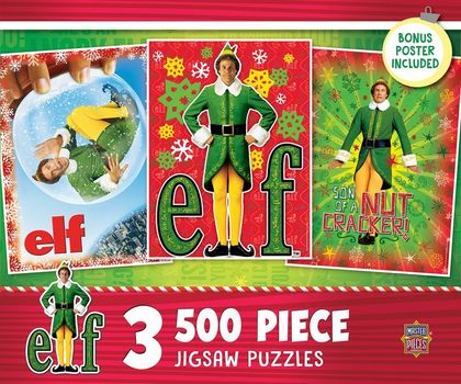 3 Pack - Elf 500 Piece Puzzles