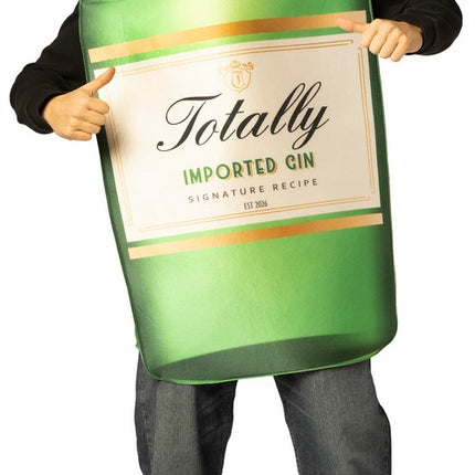 Adult Gin Bottle Tunic Costume with Hat