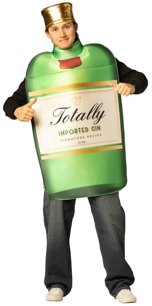 Adult Gin Bottle Tunic Costume with Hat