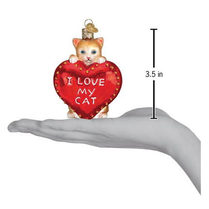 I Love My Cat Ornament