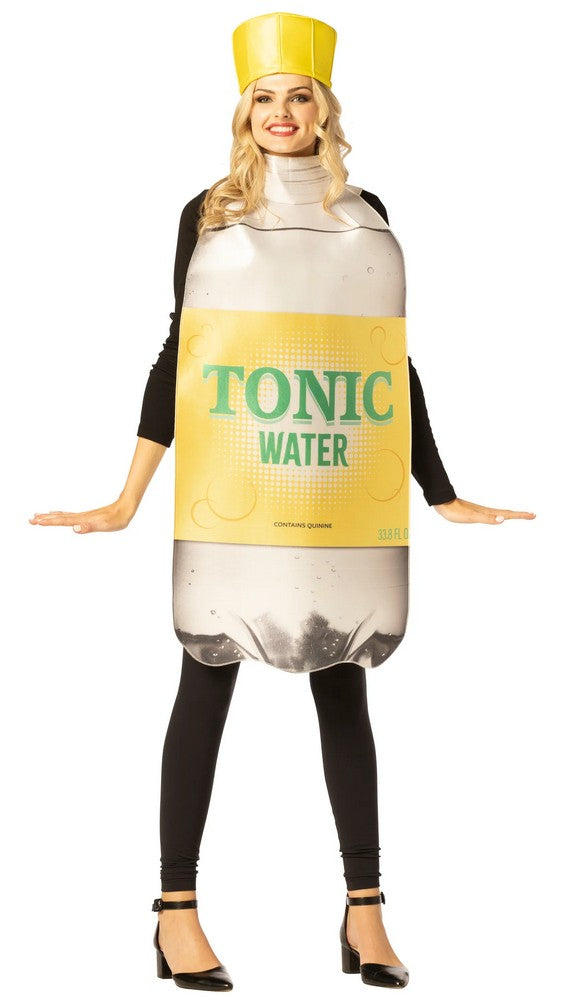 Adult Tonic Water Bottle Tunic Costume with Hat