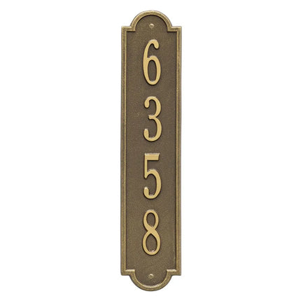 Personalized Vertical Address Plaque - 1 Line