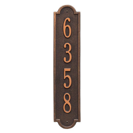 Personalized Vertical Address Plaque - 1 Line