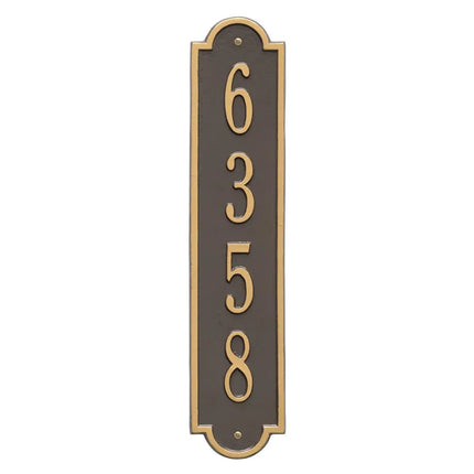 Personalized Vertical Address Plaque - 1 Line