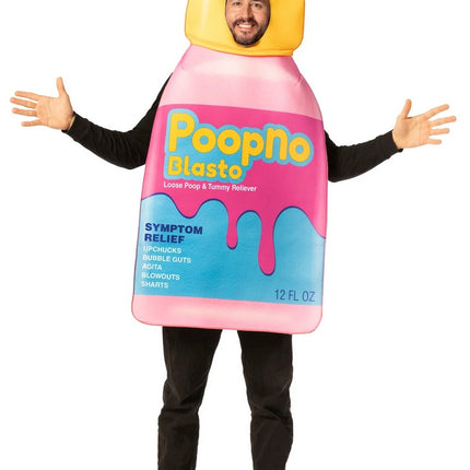 Adult Poopno Blasto Pink Tummy Relief Bottle Tunic Costume