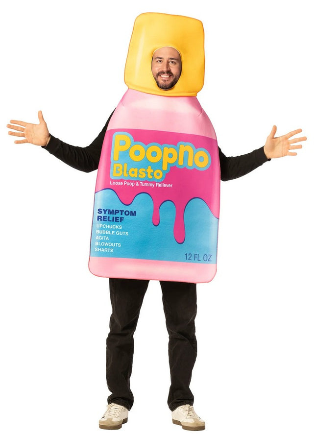 Adult Poopno Blasto Pink Tummy Relief Bottle Tunic Costume