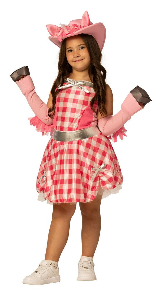 Kids Pink Pony Gal Dress Costume