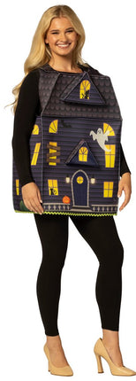 Adult Haunted House Sleeveless Tunic Costume