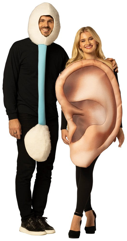 Adult Cotton Swab & Ear Couples Costumes