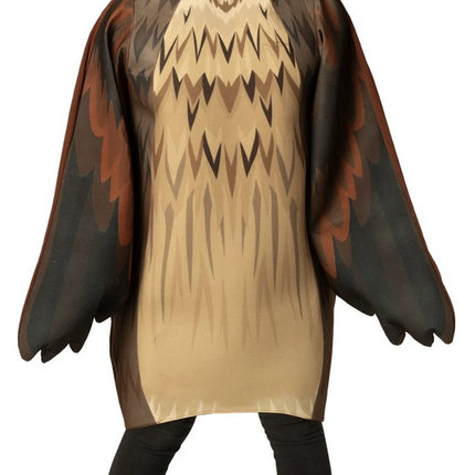 Kids Brown Owl Long-Sleeved Tunic Costume
