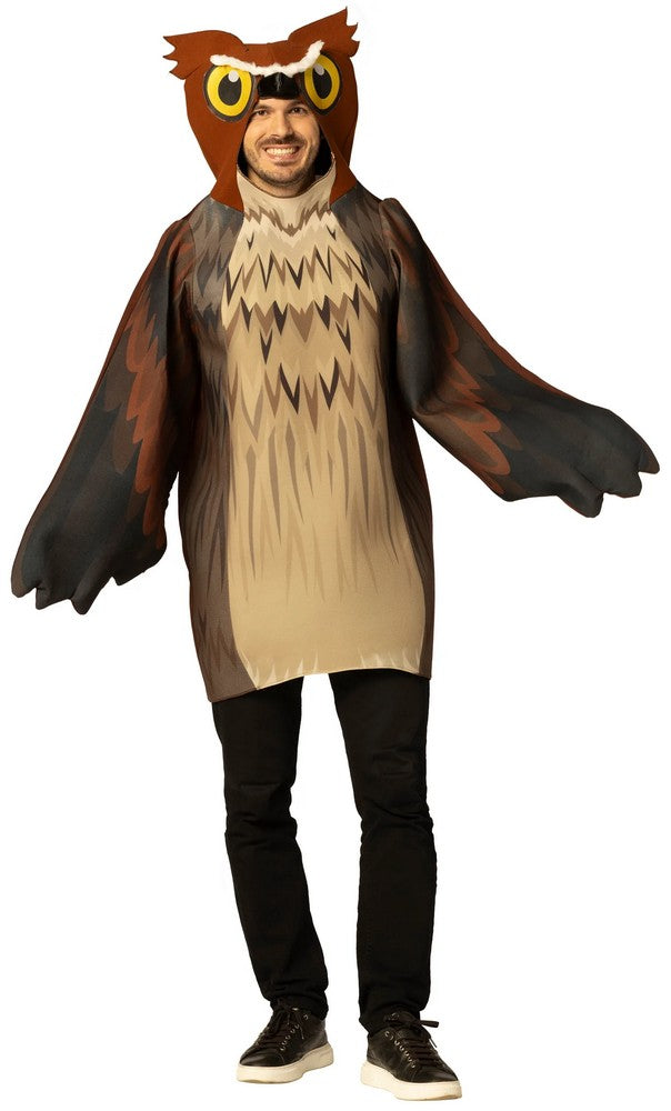 Adult Brown Owl Long-Sleeved Tunic Costume