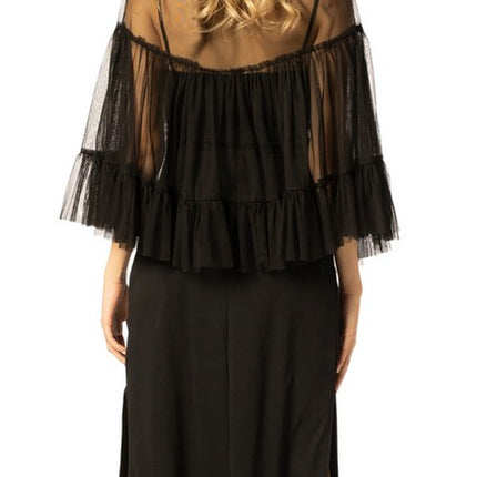 Adult Black Witch Hat & Cape Costume