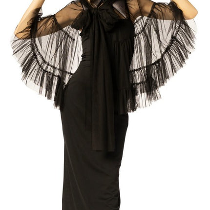Adult Black Witch Hat & Cape Costume