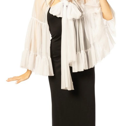 Adult White Witch Hat & Cape Costume