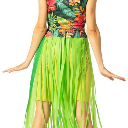 Adult Hula Girl Top, Skirt & Headpiece Costume Set