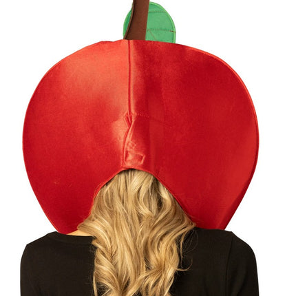Adult Red Apple Headpiece Costume Accessory