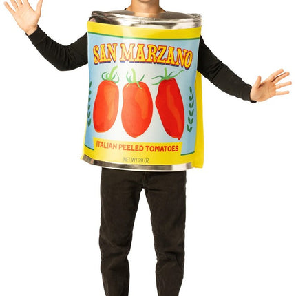 Adult San Marzano Tomato Can Tunic Costume
