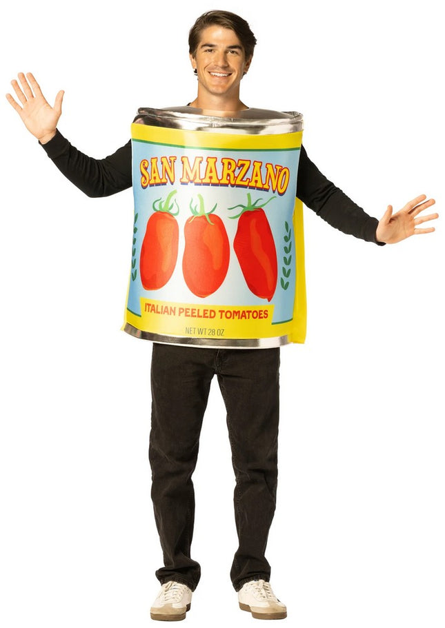 Adult San Marzano Tomato Can Tunic Costume