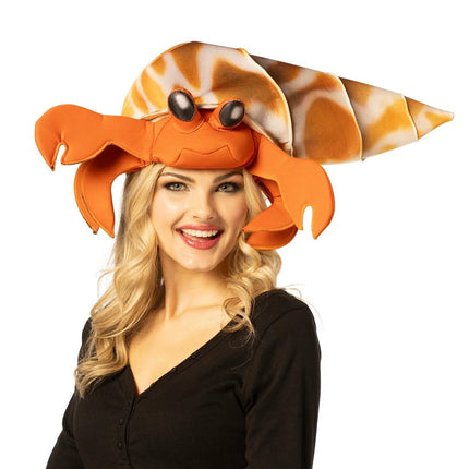 Adult Red Hermit Crab Costume Hat