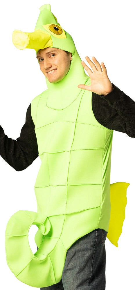 Adult Glow-in-the-Dark Green Seahorse Tunic Costume