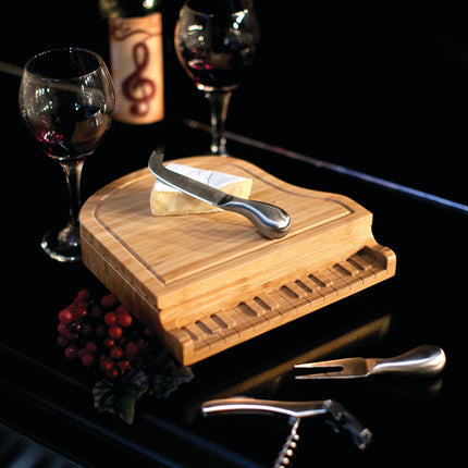 Piano Cheese Cutting Board & Tools Set
