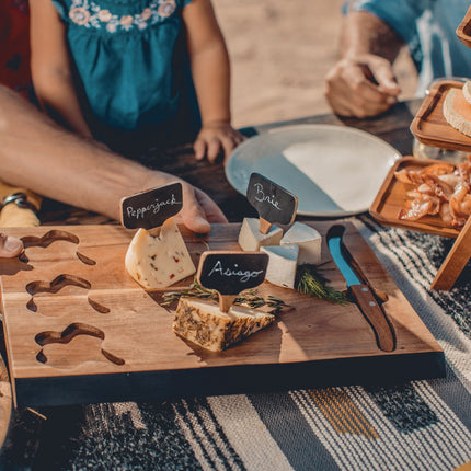 Delio Acacia Cheese Cutting Board & Tools Set
