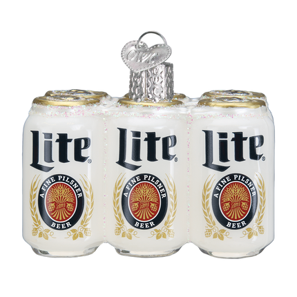 Miller Lite Six Pack Ornament
