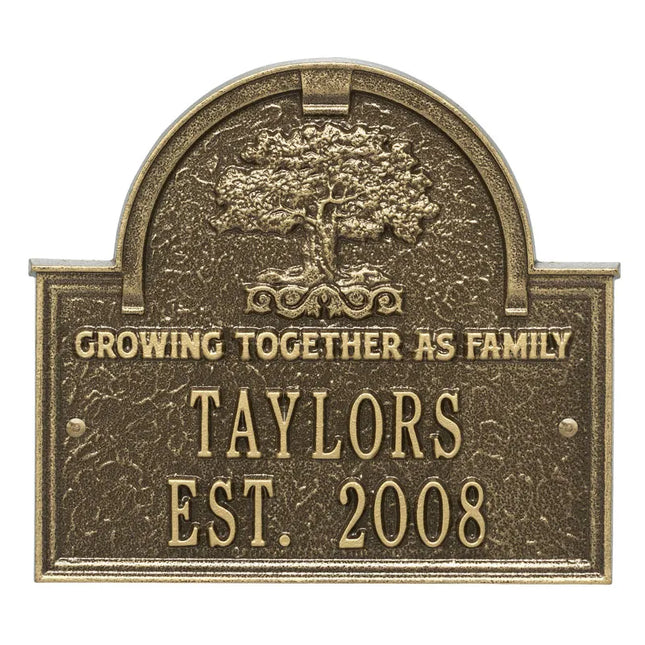 Personalized Family Tree Plaque