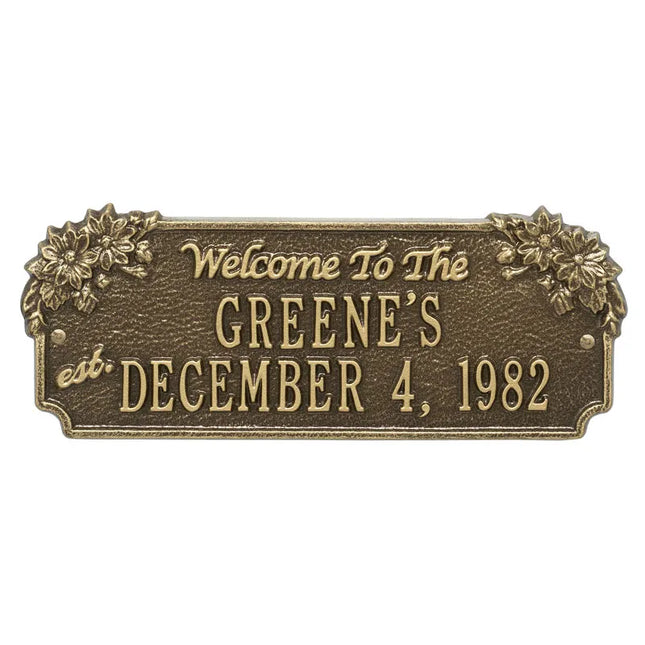 Personalized Daisy Welcome Plaque