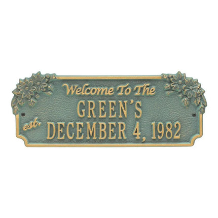 Personalized Daisy Welcome Plaque