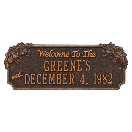 Personalized Daisy Welcome Plaque