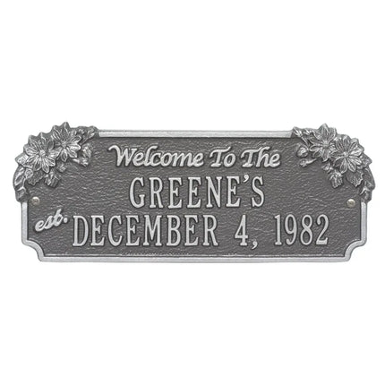 Personalized Daisy Welcome Plaque