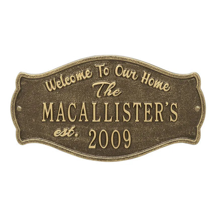 Personalized Fluted Arch Plaque