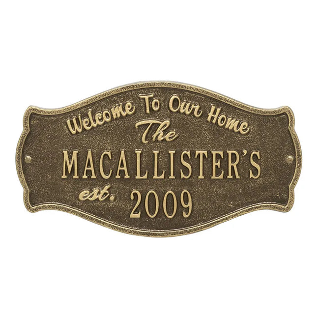 Personalized Fluted Arch Plaque