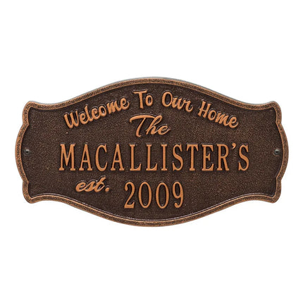 Personalized Fluted Arch Plaque