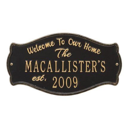 Personalized Fluted Arch Plaque