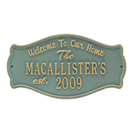 Personalized Fluted Arch Plaque