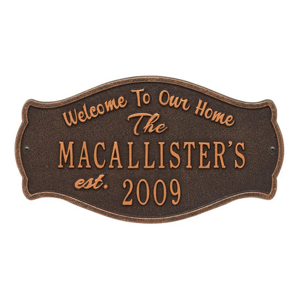 Personalized Fluted Arch Plaque