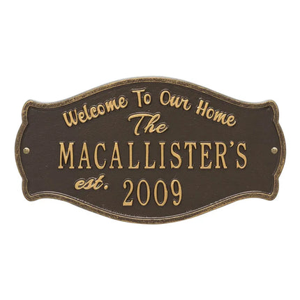 Personalized Fluted Arch Plaque