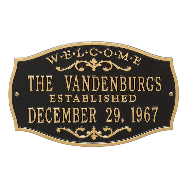 Personalized Brookfield Welcome Plaque
