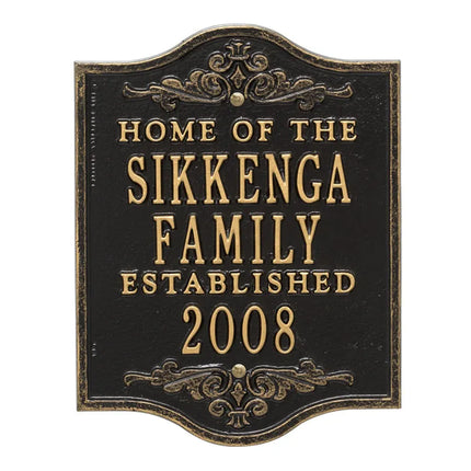 Buena Vista Anniversary Personalized Plaque