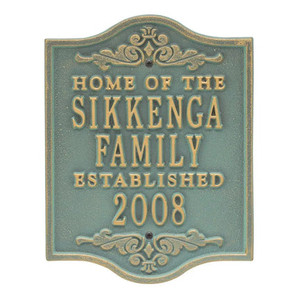 Buena Vista Anniversary Personalized Plaque