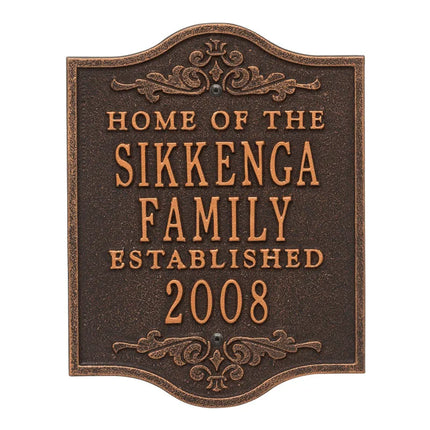 Buena Vista Anniversary Personalized Plaque